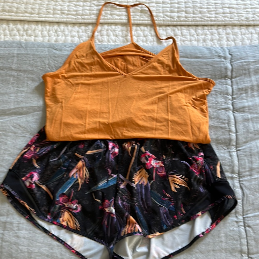 Lululemon shorts and tank set